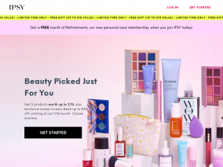 ipsy.com screenshot