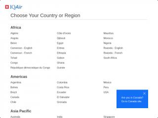 iqair.com screenshot