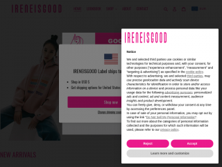 ireneisgood.com screenshot