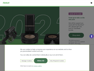 irobot.com screenshot