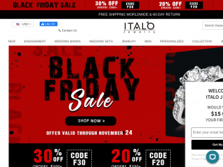 italojewelry.com screenshot