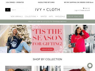 ivyandcloth.com screenshot