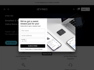 izyrec.com screenshot
