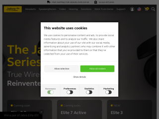 jabra.co.uk screenshot