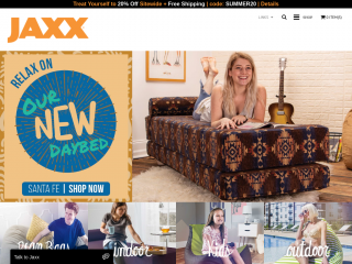 jaxxbeanbags.com screenshot