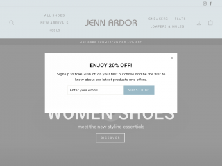 jennardorshoes.com screenshot