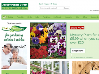 jerseyplantsdirect.com screenshot