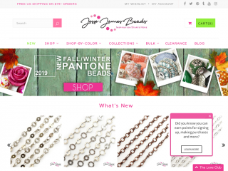 jessejamesbeads.com screenshot