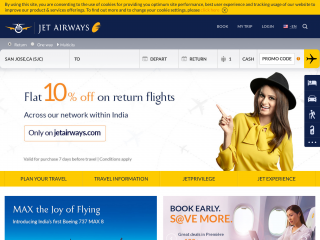 jetairways.com screenshot