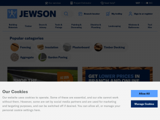 jewson.co.uk screenshot
