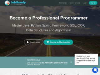 jobreadyprogrammer.com screenshot