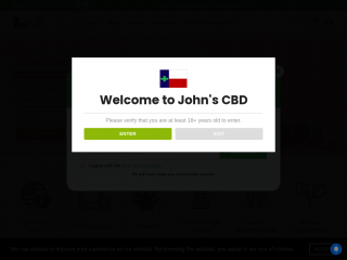 johnscbd.com screenshot