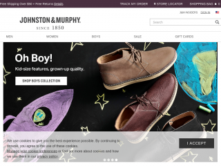 johnstonmurphy.com screenshot