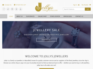 jollysjewellers.com screenshot