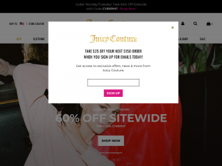 juicycouture.com screenshot