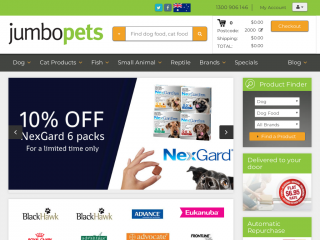 jumbopets.com.au screenshot