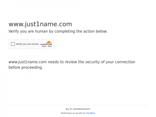 just1name.com screenshot