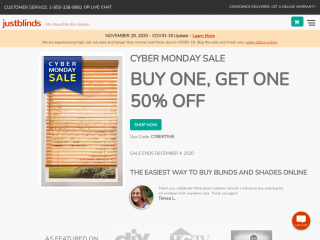 justblinds.com screenshot