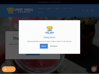 justchillgummies.com screenshot