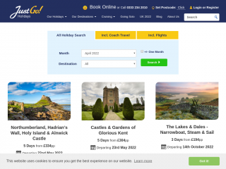justgoholidays.com screenshot