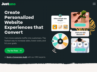justuno.com screenshot