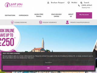 justyou.co.uk screenshot