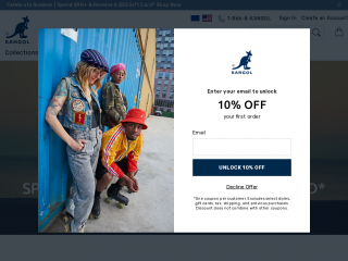 kangol.com screenshot
