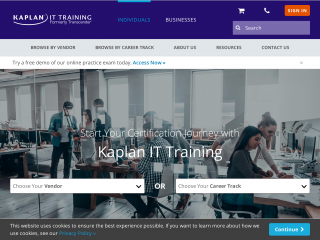 kaplanittraining.com screenshot