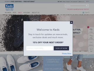 keds.com screenshot