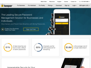 keepersecurity.com screenshot