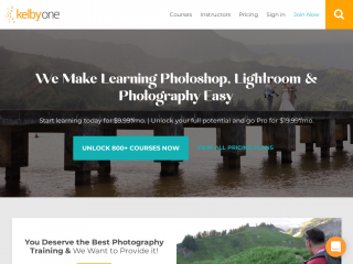 kelbyone.com screenshot