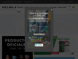 kelme.com screenshot