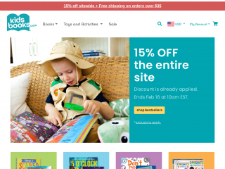 kidsbooks.com screenshot