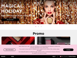 kikocosmetics.com screenshot
