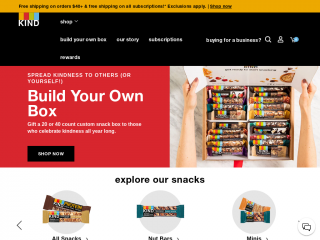 kindsnacks.com screenshot