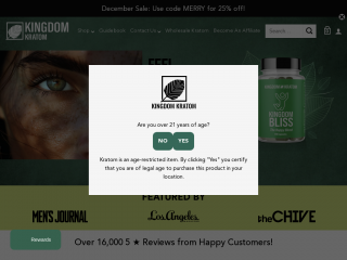 kingdomkratom.com screenshot