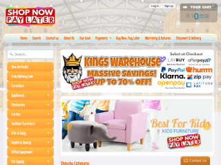 kingswarehouse.com.au screenshot