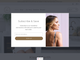 kissedearth.com.au screenshot