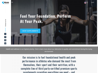 kleanathlete.com screenshot