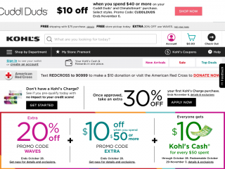 kohls.com screenshot