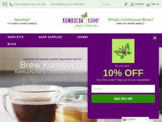 kombuchakamp.com screenshot