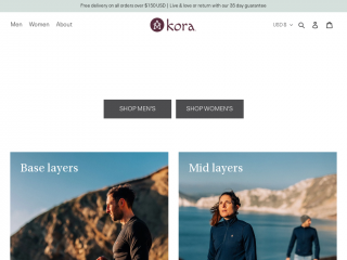 koraoutdoor.com screenshot