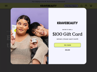 kravebeauty.com screenshot