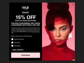 kylieskin.com screenshot