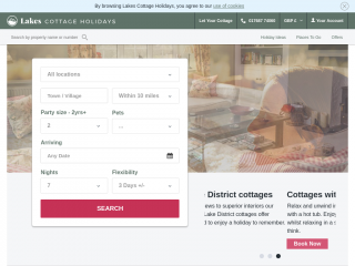 lakescottageholiday.co.uk screenshot