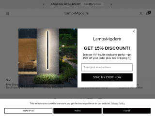 lampsmodern.co.uk screenshot