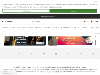lamusainstrumentos.es screenshot
