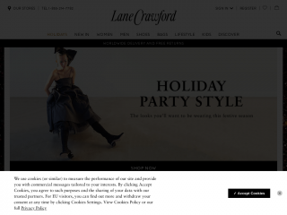 lanecrawford.com screenshot