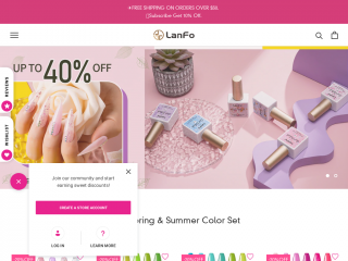 lanfobeauty.com screenshot