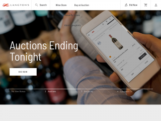 langtons.com.au screenshot